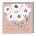 Card White Flowers Deepest Sympathy